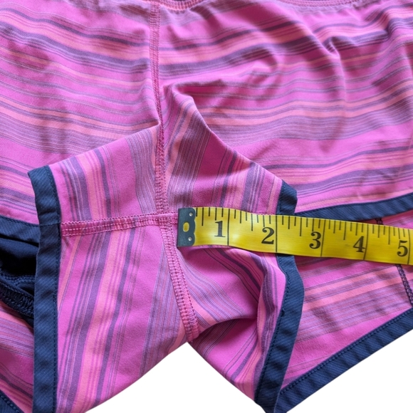Lululemon Speed Short Pow Pink Elevation Stripe Rel: 7/2012 Luxtreme Women's 6 - Picture 4 of 11